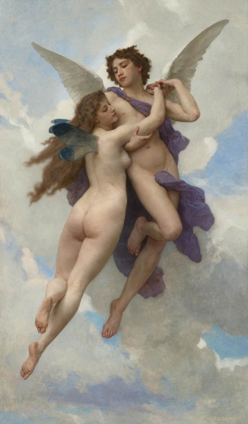 L'amour et Psyche by William Bouguereau